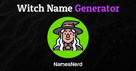Witch username generator - Personalized Username Ideas. This intelligent username generator lets you create hundreds of personalized name ideas. In addition to random usernames, it lets you generate social media handles based on your name, nickname or any words you use to describe yourself or what you do. Related keywords are added automatically unless you …